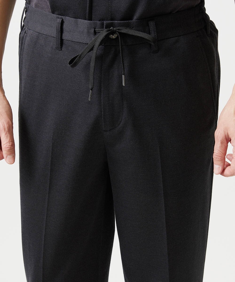 MNHJD63250 MICHEL KLEIN HOMME(ミッシェルクラン オム) 【セットアップ】9分丈ジャージースラックスパンツ ダークグレー
