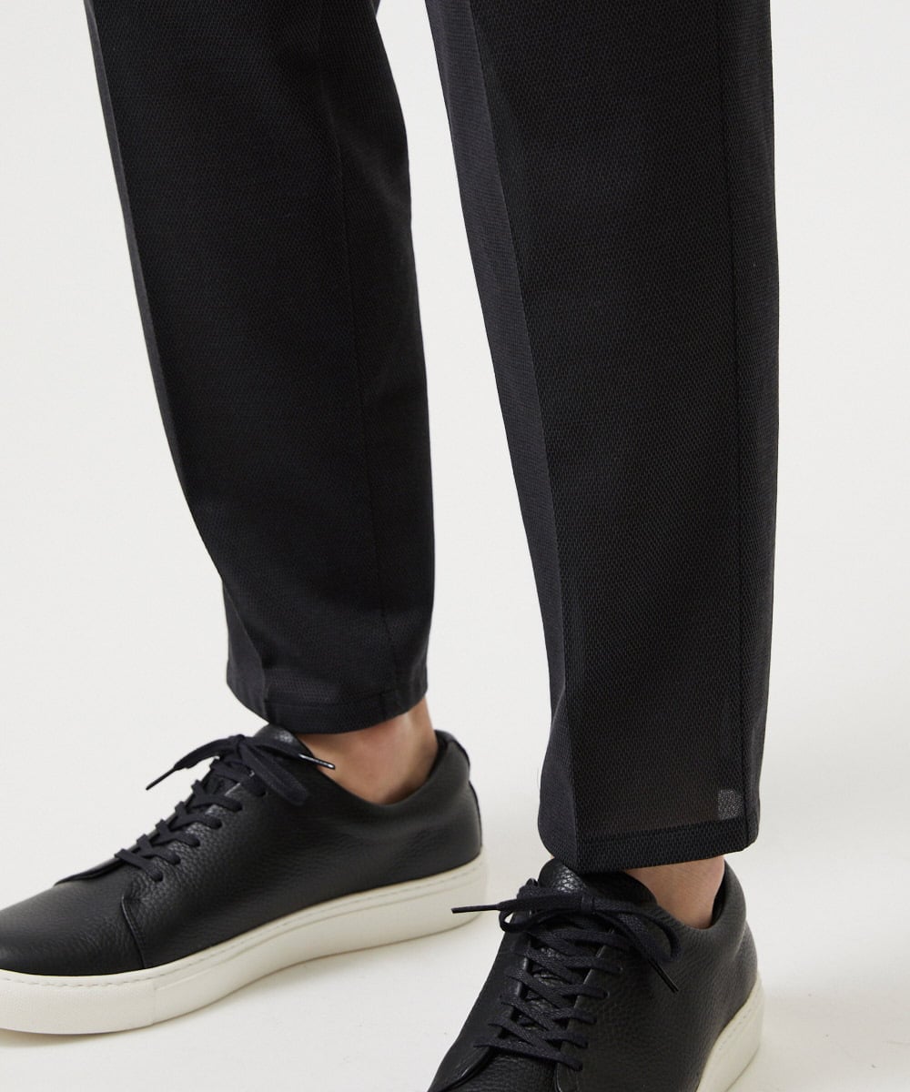 MNHJD63250 MICHEL KLEIN HOMME(ミッシェルクラン オム) 【セットアップ】9分丈ジャージースラックスパンツ ダークグレー