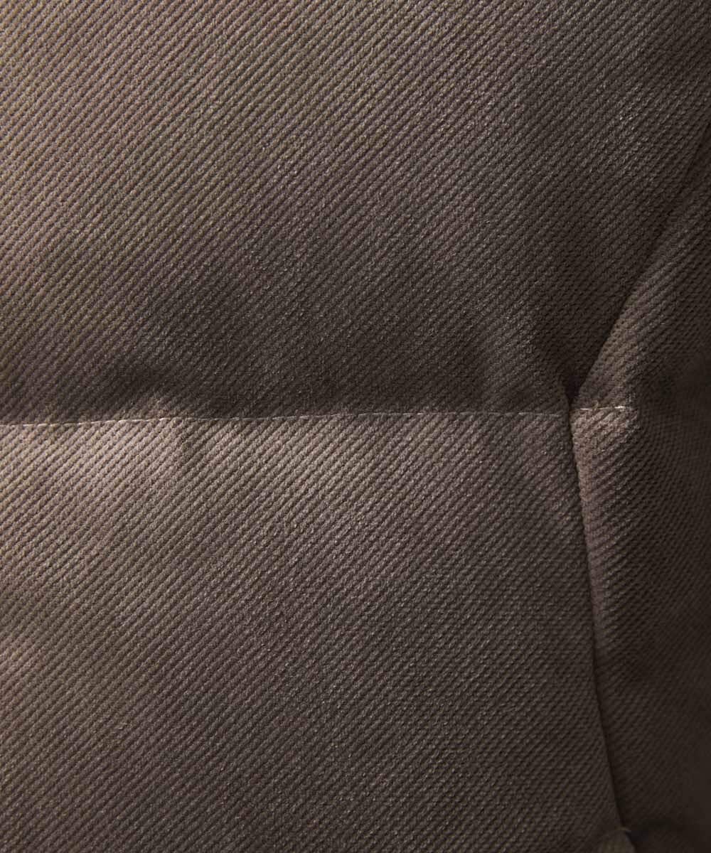 MNJAA56490 MICHEL KLEIN HOMME(ミッシェルクラン オム) トリコットベロアダウンベスト セットアップ ブラウン