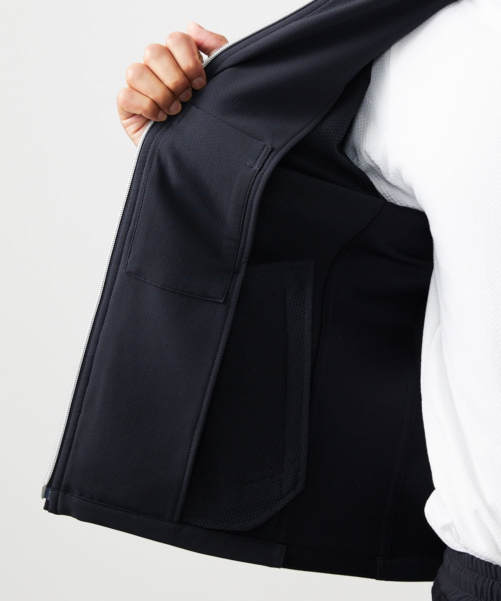MNJAD56450 MICHEL KLEIN HOMME(ミッシェルクラン オム) 【セットアップ】【撥水】ジップアップブルゾン ブラック