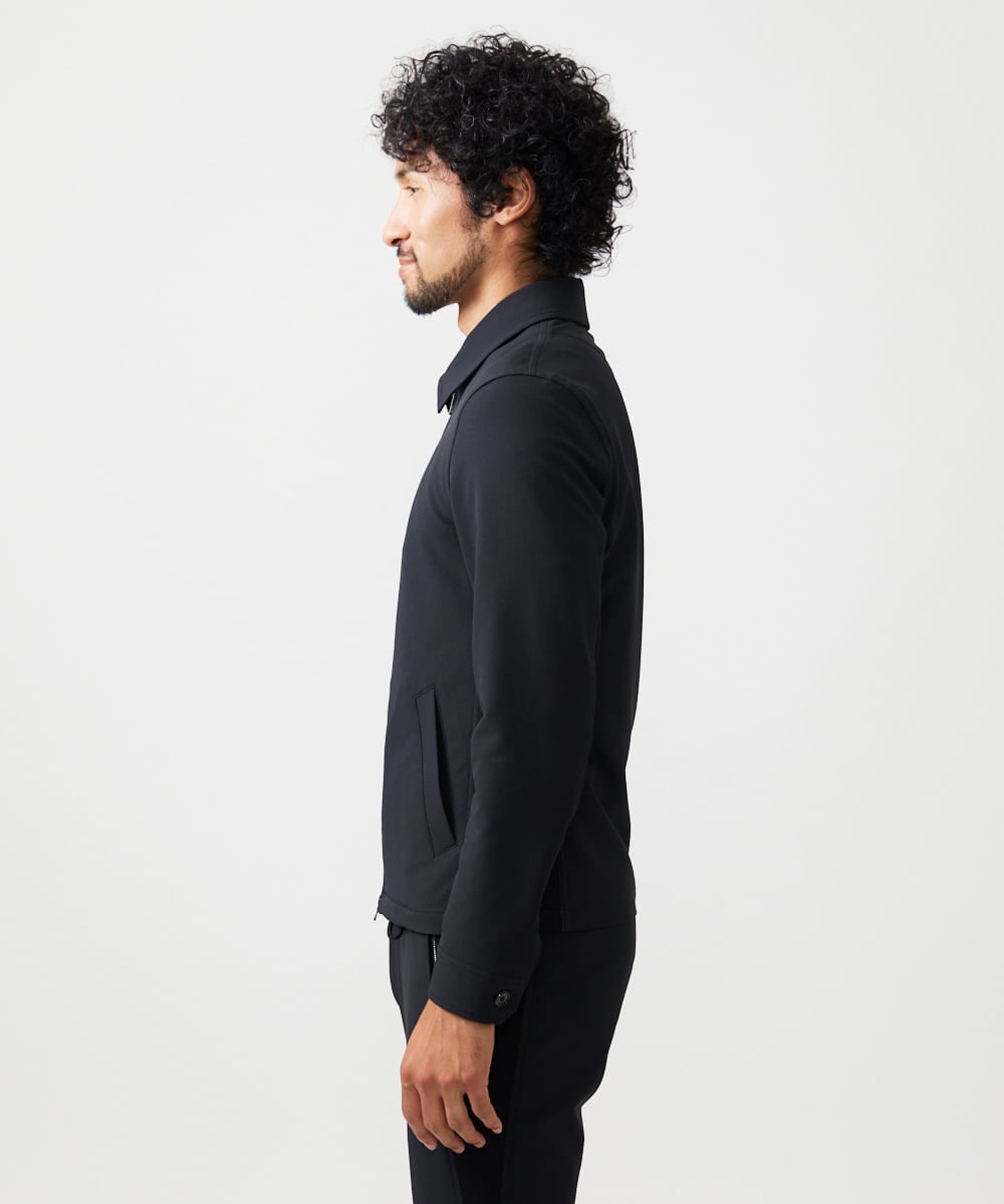 MNJAD56450 MICHEL KLEIN HOMME(ミッシェルクラン オム) 【セットアップ】【撥水】ジップアップブルゾン ブラック