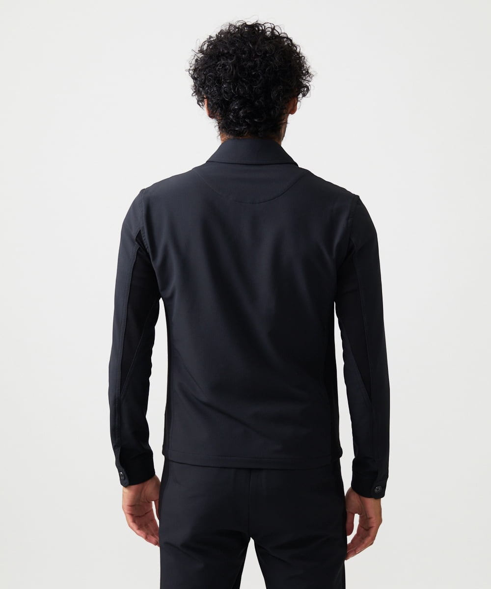 MNJAD56450 MICHEL KLEIN HOMME(ミッシェルクラン オム) 【セットアップ】【撥水】ジップアップブルゾン ブラック