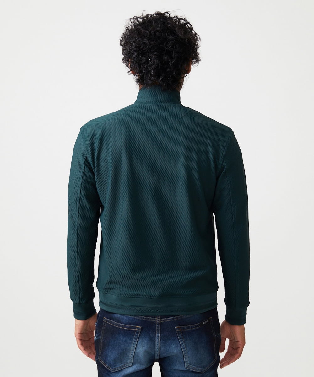 MNJAF01400 MICHEL KLEIN HOMME(ミッシェルクラン オム) スタンドカラーブルゾン グリーン