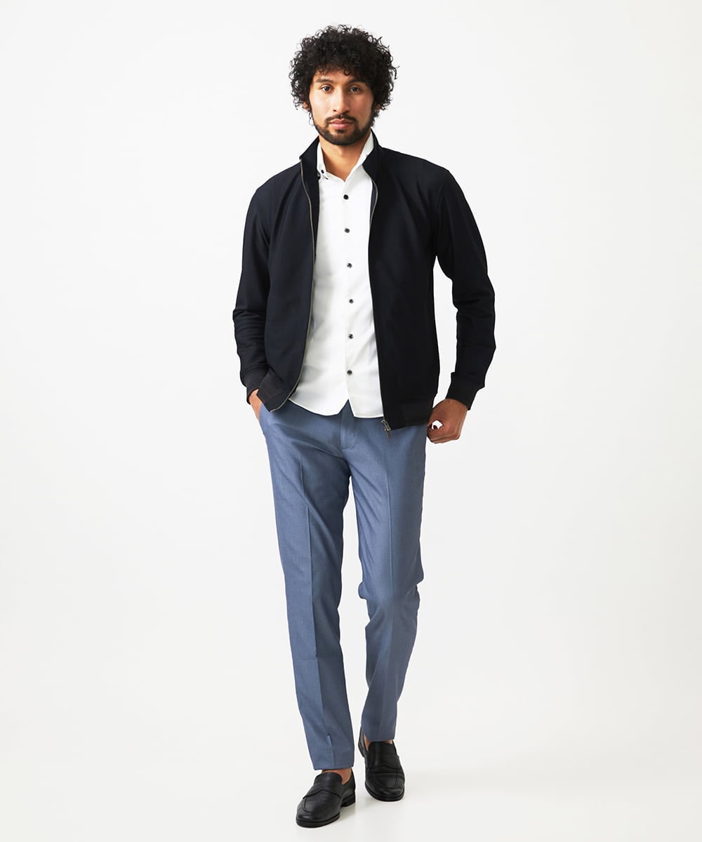 MNJAF01400 MICHEL KLEIN HOMME(ミッシェルクラン オム) スタンドカラーブルゾン ブラック