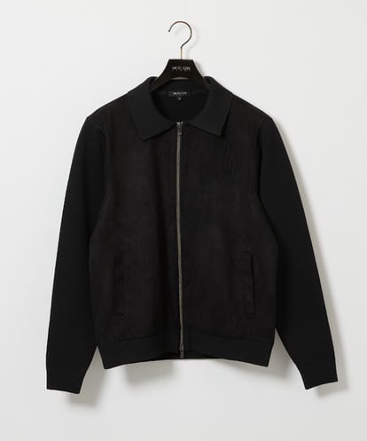 MNJAG50450 MICHEL KLEIN HOMME 異素材MIXニットブルゾン