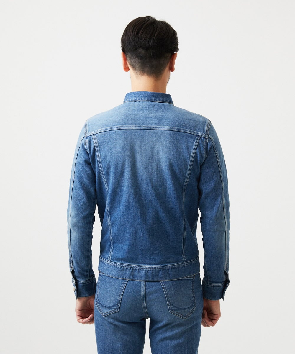 MNJGD90360 MICHEL KLEIN HOMME(ミッシェルクラン オム) 《日本製》20th　FACTOTUMコラボ　デニムジャケット ライトブルー