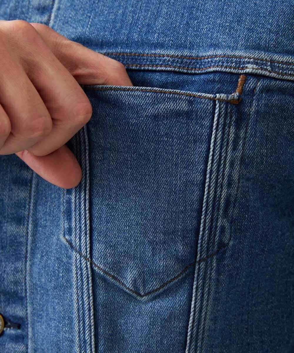 MNJGD90360 MICHEL KLEIN HOMME(ミッシェルクラン オム) 《日本製》20th　FACTOTUMコラボ　デニムジャケット ライトブルー