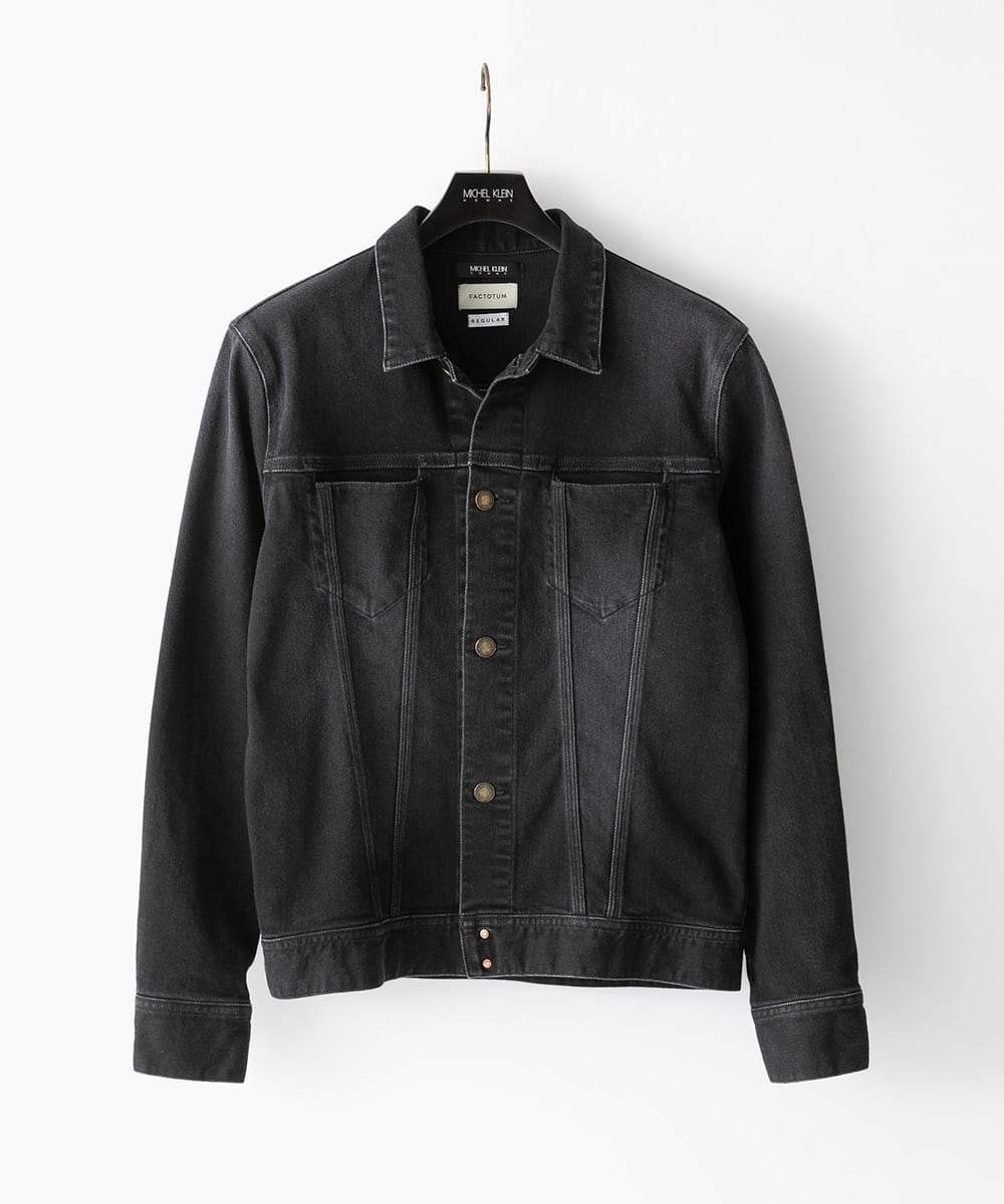 MNJGD90360 MICHEL KLEIN HOMME(ミッシェルクラン オム) 《日本製》20th　FACTOTUMコラボ　デニムジャケット ブラック