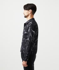 MNJGD91360 MICHEL KLEIN HOMME(ミッシェルクラン オム) 《日本製》20th　FACTOTUMコラボ　スモーク柄デニムジャケット ブラック