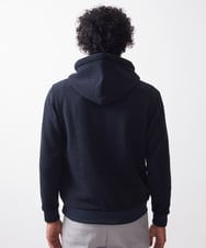 MNKAC57250 MICHEL KLEIN HOMME(ミッシェルクラン オム) 《日本製》モールZIPプルオーバーパーカー ブラック