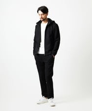 MNKAF64290 MICHEL KLEIN HOMME(ミッシェルクラン オム) 【セットアップ】スエード調パーカーブルゾン ブラック