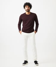 MNKAF65150 MICHEL KLEIN HOMME(ミッシェルクラン オム) クルーネック長袖カットソー パープル
