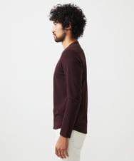 MNKAF65150 MICHEL KLEIN HOMME(ミッシェルクラン オム) クルーネック長袖カットソー パープル