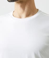 MNKAI51150 MICHEL KLEIN HOMME(ミッシェルクラン オム) クルーネック長袖カットソー ホワイト