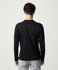 MNKAI51150 MICHEL KLEIN HOMME(ミッシェルクラン オム) クルーネック長袖カットソー ブラック