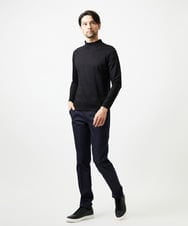 MNKAI61150 MICHEL KLEIN HOMME(ミッシェルクラン オム) モックネック長袖カットソー ブラック