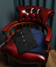MNKCG69290 MICHEL KLEIN HOMME(ミッシェルクラン オム) 《日本製》スムースポロシャツカットソー ブラック