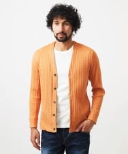 MNKGC32270 MICHEL KLEIN HOMME(ミッシェルクラン オム) プリーツYカーディガン オレンジ