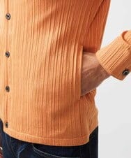 MNKGC32270 MICHEL KLEIN HOMME(ミッシェルクラン オム) プリーツYカーディガン オレンジ