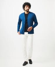 MNKGC32270 MICHEL KLEIN HOMME(ミッシェルクラン オム) プリーツYカーディガン ブルー