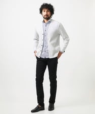 MNKGC32270 MICHEL KLEIN HOMME(ミッシェルクラン オム) プリーツYカーディガン ライトグレー