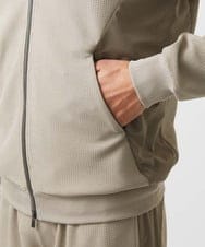 MNKGC58300 MICHEL KLEIN HOMME(ミッシェルクラン オム) 【セットアップ】ダブルフェイスZIPパーカー ベージュ