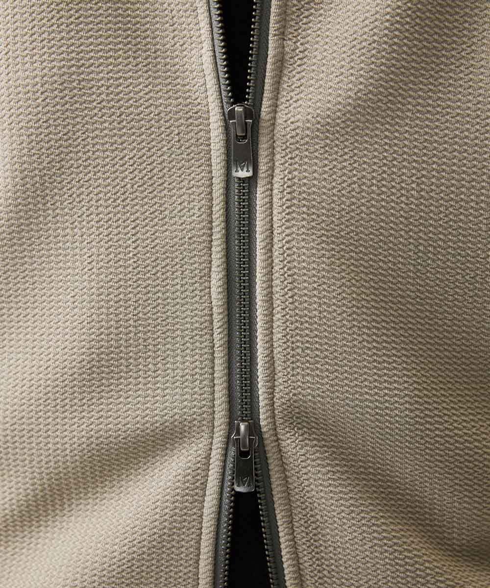MNKGC58300 MICHEL KLEIN HOMME(ミッシェルクラン オム) 【セットアップ】ダブルフェイスZIPパーカー ベージュ