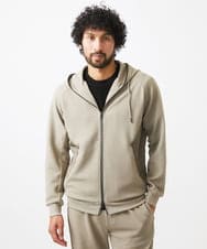 MNKGC58300 MICHEL KLEIN HOMME(ミッシェルクラン オム) 【セットアップ】ダブルフェイスZIPパーカー ベージュ