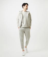 MNKGF58330 MICHEL KLEIN HOMME(ミッシェルクラン オム) 【セットアップ】ジャカードジップアップパーカー ベージュ