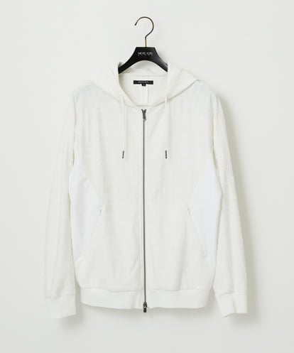 MNKGF58330 MICHEL KLEIN HOMME 【セットアップ】ジャカードジップアップパーカー
