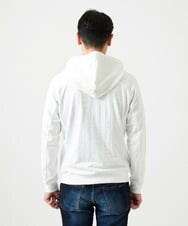 MNKGF58330 MICHEL KLEIN HOMME(ミッシェルクラン オム) 【セットアップ】ジャカードジップアップパーカー ホワイト