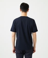 MNKGF64150 MICHEL KLEIN HOMME(ミッシェルクラン オム) 《日本製》キーネック半袖カットソー ネイビー