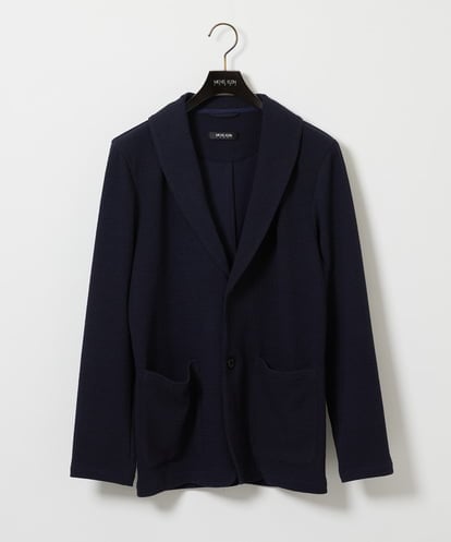 MNKGF73300 MICHEL KLEIN HOMME ショールカラーウェーブカーディガン