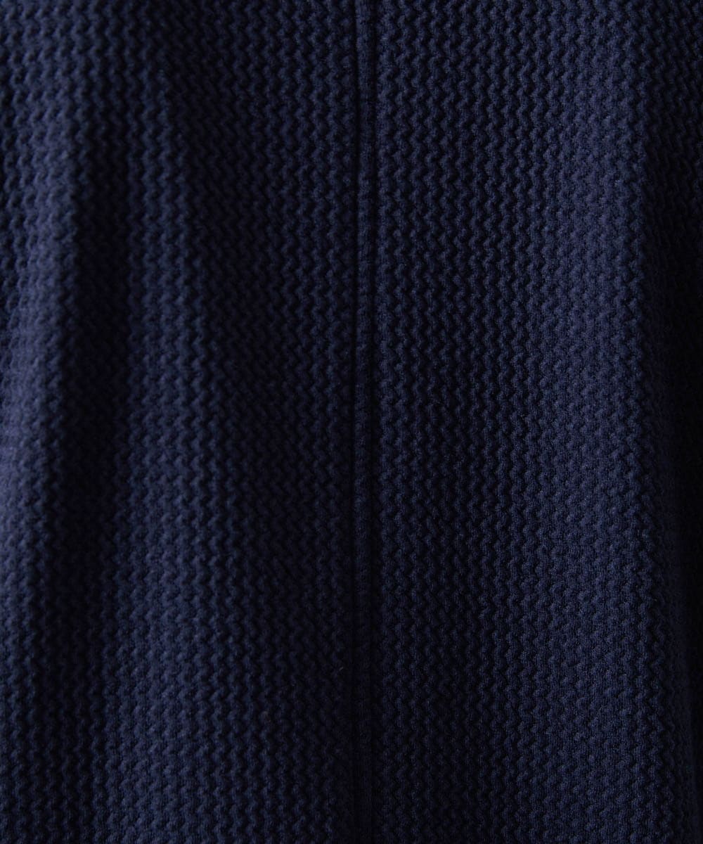 MNKGF73300 MICHEL KLEIN HOMME(ミッシェルクラン オム) ショールカラーウェーブカーディガン ネイビー