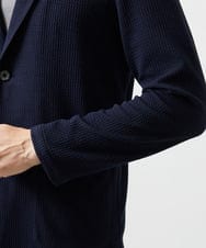 MNKGF73300 MICHEL KLEIN HOMME(ミッシェルクラン オム) ショールカラーウェーブカーディガン ネイビー