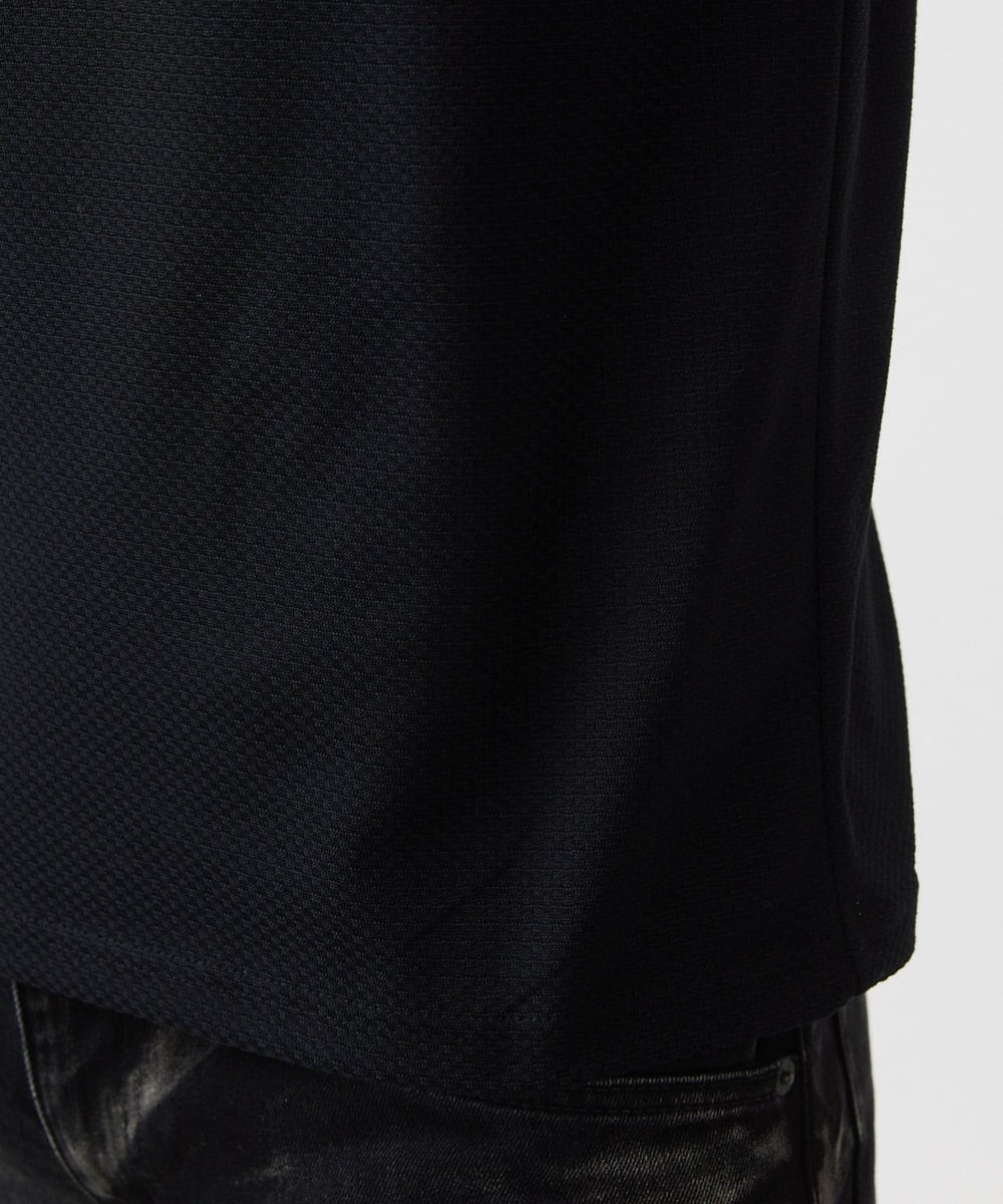 MNKIC62170 MICHEL KLEIN HOMME(ミッシェルクラン オム) ヘンリーネック半袖カットソー ブラック