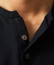 MNKIC62170 MICHEL KLEIN HOMME(ミッシェルクラン オム) ヘンリーネック半袖カットソー ブラック