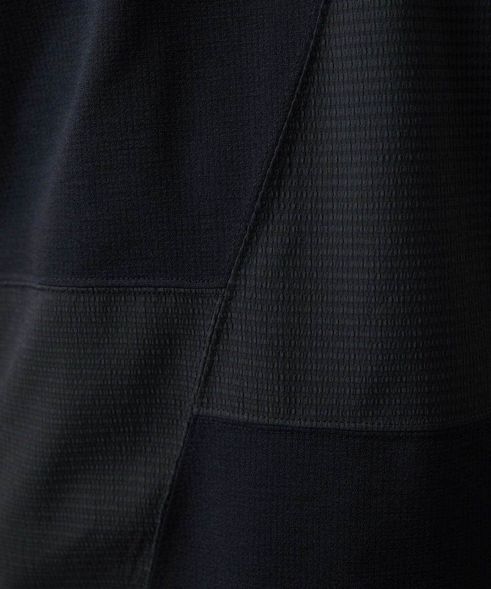 MNKJC63150 MICHEL KLEIN HOMME(ミッシェルクラン オム) 【セットアップ】切り替えクルーネック半袖カットソー ブラック