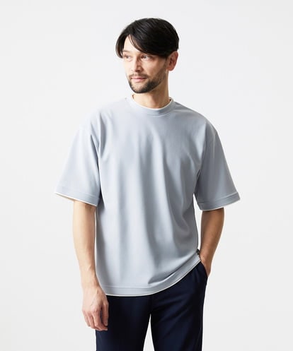 MNKJF77150 MICHEL KLEIN HOMME リラックスクルーネック半袖カットソー