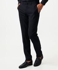 MNLAD07390 MICHEL KLEIN HOMME(ミッシェルクラン オム) 【セットアップ】小紋柄スラックスパンツ ブラック