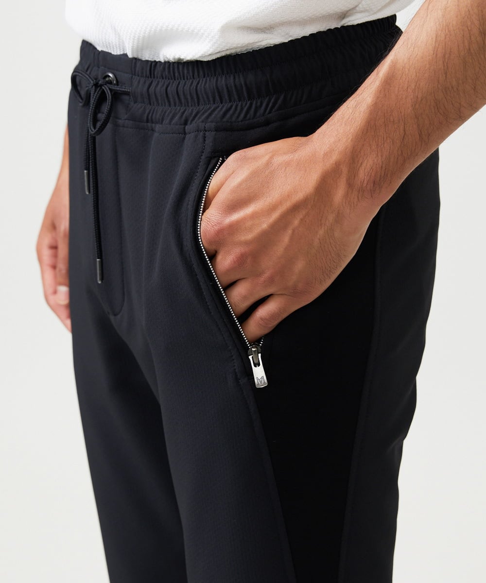 MNLAD56290 MICHEL KLEIN HOMME(ミッシェルクラン オム) 【セットアップ】【撥水】ジョガーパンツ ブラック