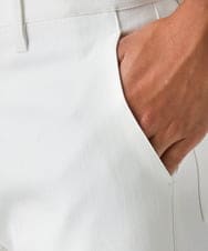 MNLAD61230 MICHEL KLEIN HOMME(ミッシェルクラン オム) 【撥水】プレビアへリンボンスラックスパンツ ホワイト