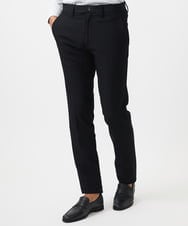 MNLAD61230 MICHEL KLEIN HOMME(ミッシェルクラン オム) 【撥水】プレビアへリンボンスラックスパンツ ブラック