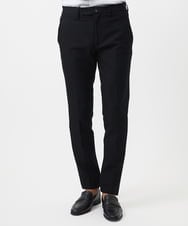 MNLAD61230 MICHEL KLEIN HOMME(ミッシェルクラン オム) 【撥水】プレビアへリンボンスラックスパンツ ブラック