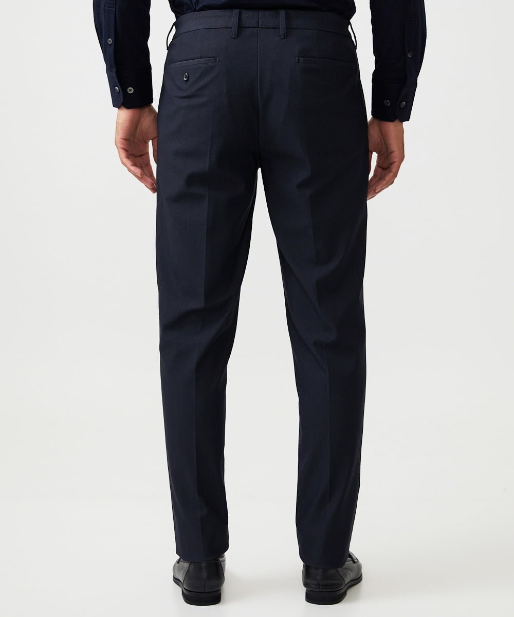 MNLAF03200 MICHEL KLEIN HOMME(ミッシェルクラン オム) 【セットアップ】スラックスパンツ ネイビー