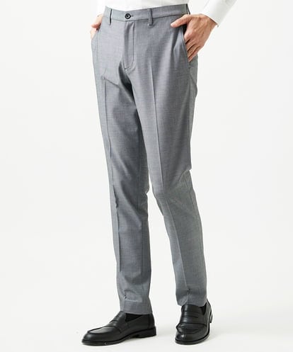 MNLAG03230 MICHEL KLEIN HOMME 【セットアップ】オックスストレッチスラックスパンツ