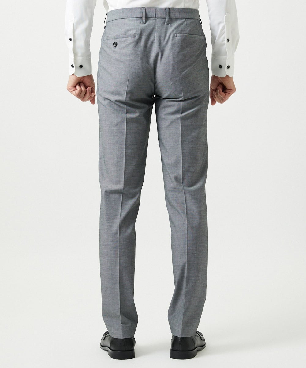 MNLAG03230 MICHEL KLEIN HOMME(ミッシェルクラン オム) 【セットアップ】オックスストレッチスラックスパンツ グレー