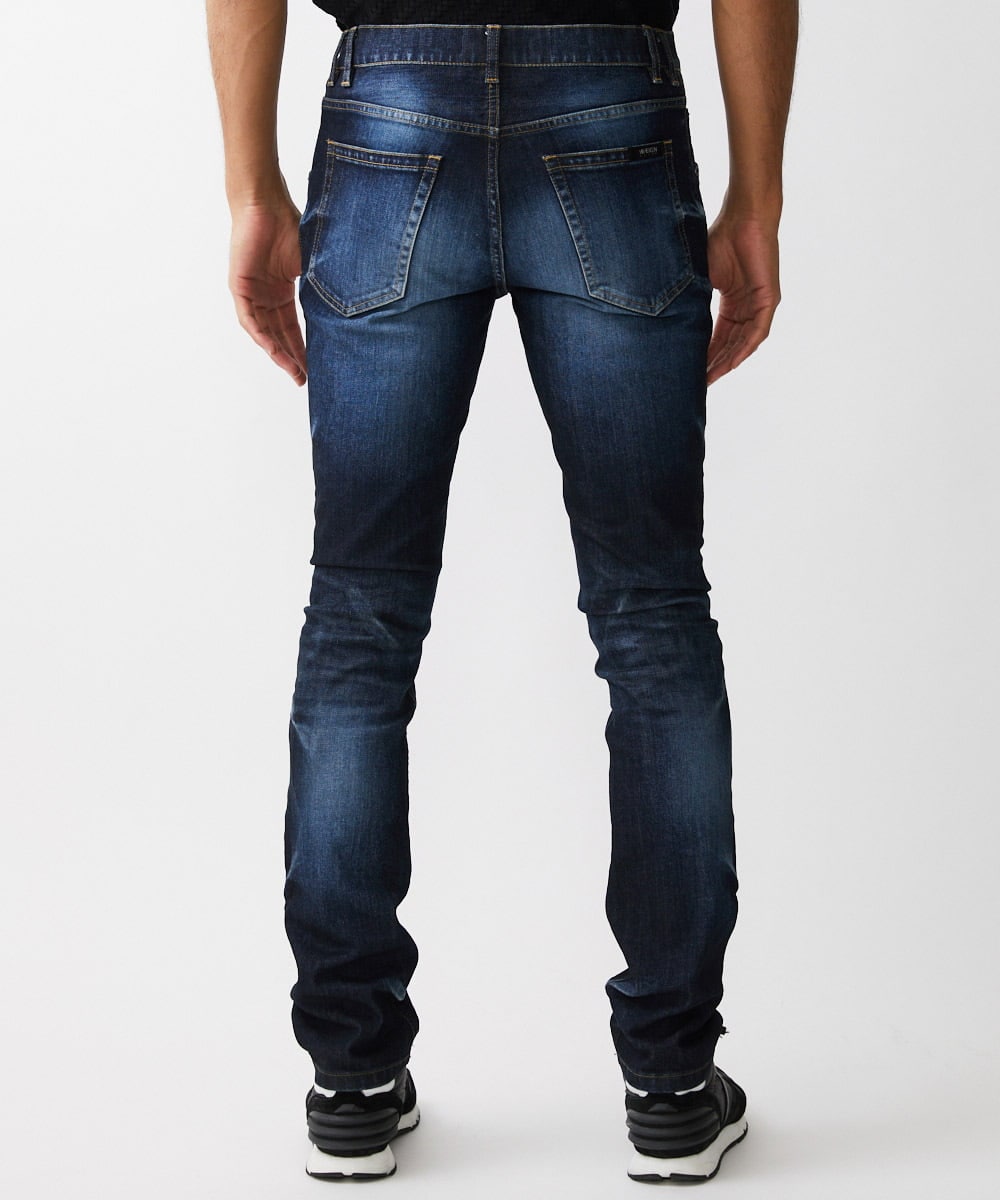 MNLAI26330 MICHEL KLEIN HOMME(ミッシェルクラン オム) 《日本製》ブルーオーシャンデニムパンツ ネイビー