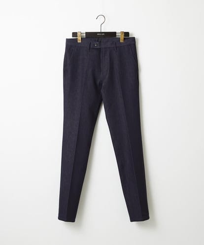MNLAI55210 MICHEL KLEIN HOMME 【撥水】プレビアシャンブレースラックスパンツ