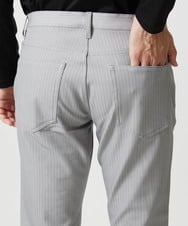 MNLAI61230 MICHEL KLEIN HOMME(ミッシェルクラン オム) 【撥水】プレビアヘリンボン5ポケットパンツ ライトグレー